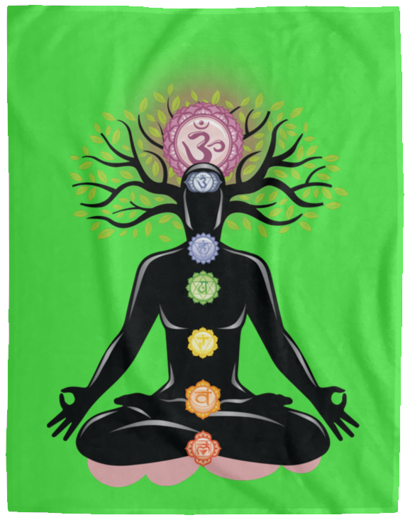 CHAKRAS PLUSH BLANKET (12 STYLES AND SIZES)