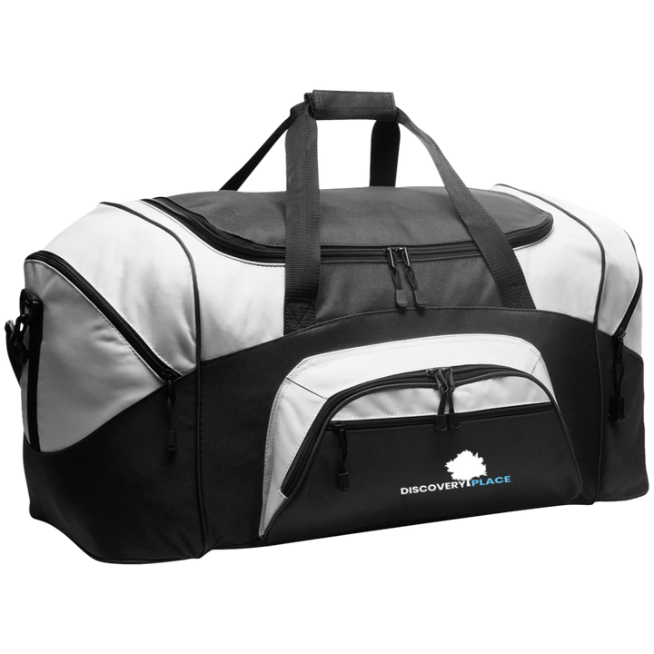 DISCOVERY PLACE LOGO 2023 DESIGN 1 BG99 Colorblock Sport Duffel
