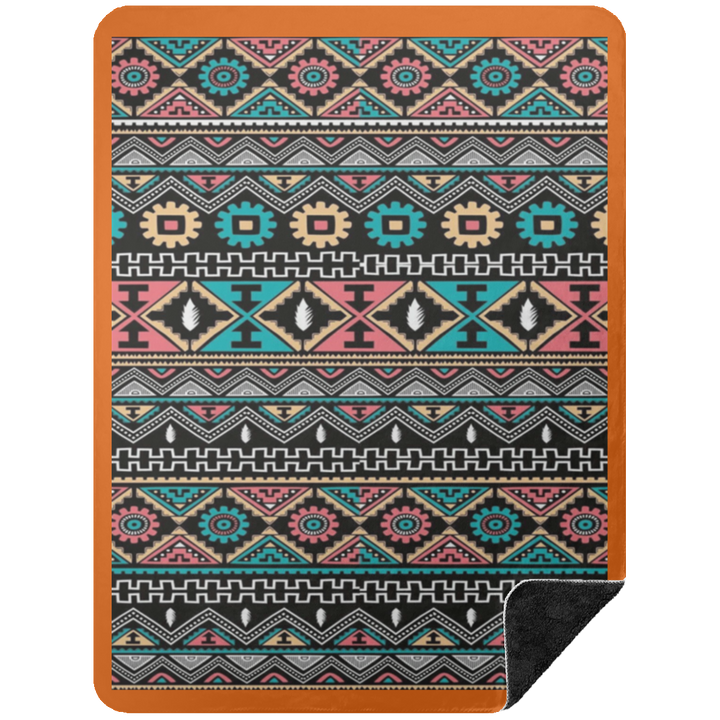 AZTEC 1 BSHL Premium Black Sherpa Blanket 60x80