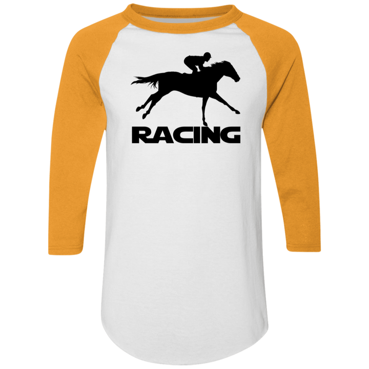 RACING (BLACK) 4HORSE 4420 Colorblock Raglan Jersey