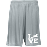 Love (TWH Pleasure) 2782 Moisture-Wicking 9 inch Inseam Training Shorts
