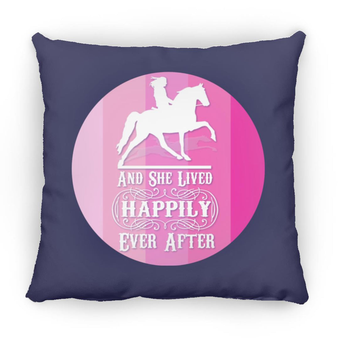 SHE LIVED HAPPILY TWH PLEASURE SHADES OF PINK ZP18 Large Square Pillow