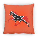 Rebel on the Rail Tennessee Walking Horse Pleasure ZP18 Large Square Pillow
