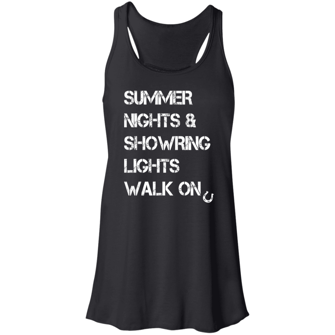 Summer Nights Showring Lights Walk On B8800 Flowy Racerback Tank