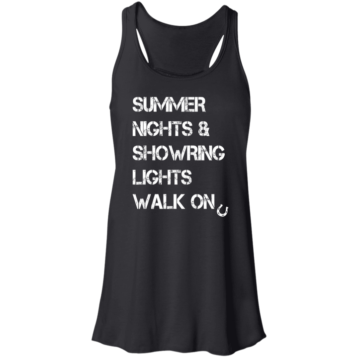 Summer Nights Showring Lights Walk On B8800 Flowy Racerback Tank