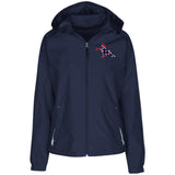 Rebel on the Rail Tennessee Walking Horse Performance LST76 Ladies' Jersey-Lined Hooded Windbreaker
