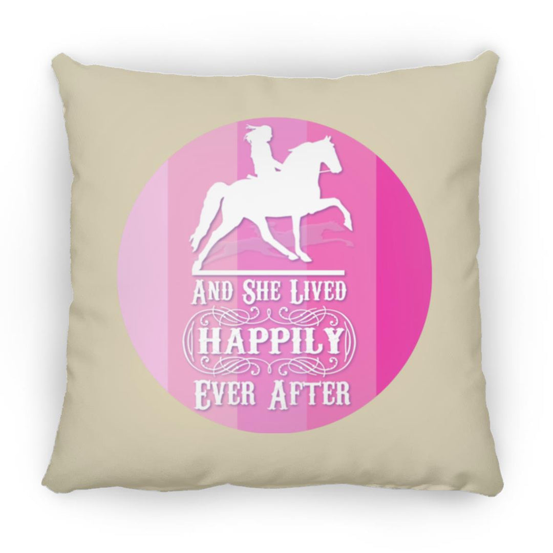 SHE LIVED HAPPILY TWH PLEASURE SHADES OF PINK ZP18 Large Square Pillow