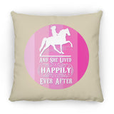 SHE LIVED HAPPILY TWH PLEASURE SHADES OF PINK ZP18 Large Square Pillow