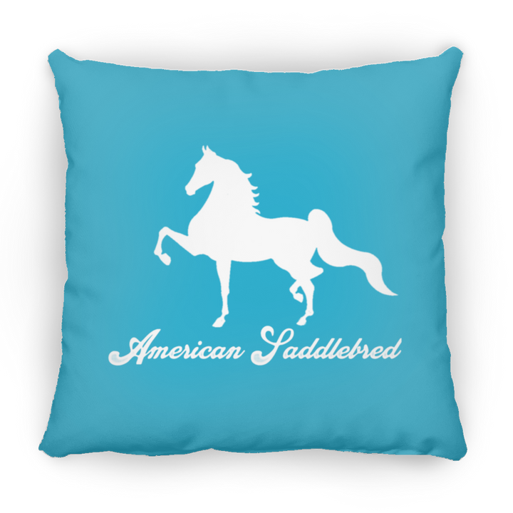AMERICAN SADDLEBRED (DESIGN 1) WHITE 4HORSE PILLOWS THREE SIZES