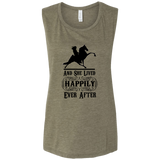 HAPPILY EVER AFTER (TWH Performance) Blk B8803 Ladies' Flowy Muscle Tank