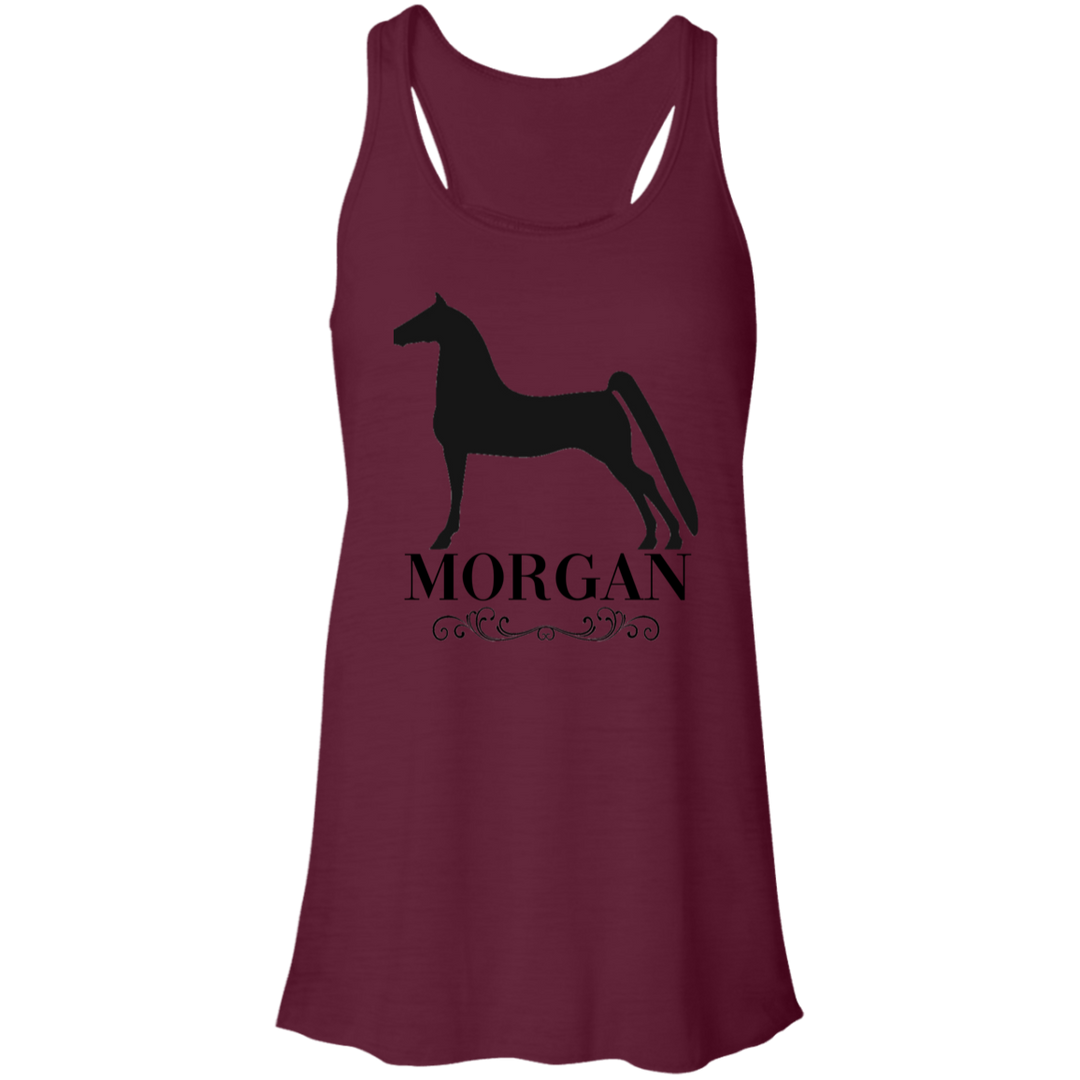 MORGAN STYLE 1 4HORSE B8800 Flowy Racerback Tank