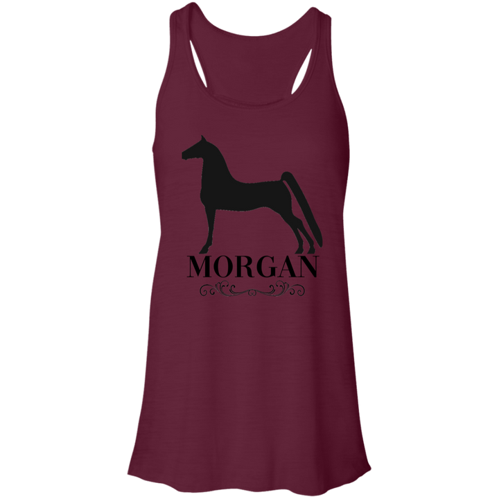 MORGAN STYLE 1 4HORSE B8800 Flowy Racerback Tank