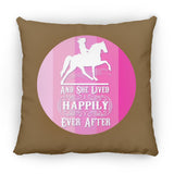 SHE LIVED HAPPILY TWH PLEASURE SHADES OF PINK ZP14 Small Square Pillow