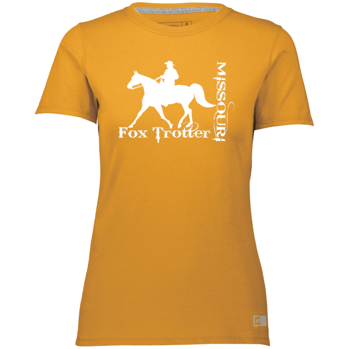 MISSOURI FOX TROTTER (white) 4HORSE 64STTX Ladies’ Essential Dri-Power Tee