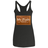 MY PONY NASHVILLE BRAND NL6733 Ladies' Triblend Racerback Tank