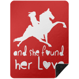 SHE FOUND HER LOVE BLANKET TWH PERFORMANCE BSHL Premium Black Sherpa Blanket 60x80