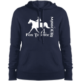 MISSOURI FOX TROTTER (white) 4HORSE LST254 Ladies' Pullover Hooded Sweatshirt
