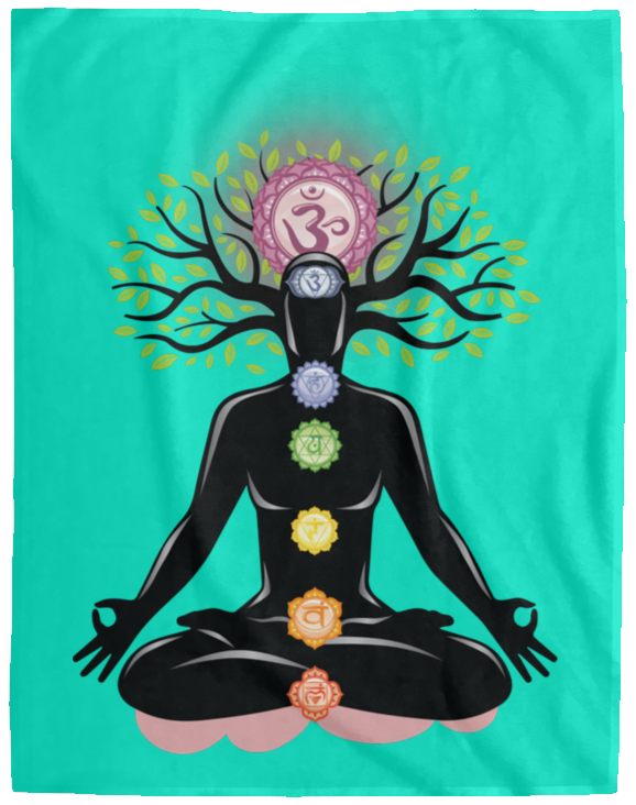 CHAKRAS PLUSH BLANKET (12 STYLES AND SIZES)