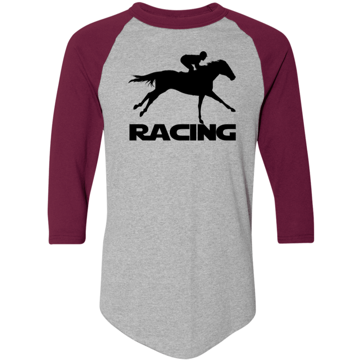 RACING (BLACK) 4HORSE 4420 Colorblock Raglan Jersey