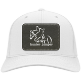 HUNTER JUMPER BLACK LEATHER CP80 Twill Cap - Patch