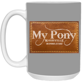 MY PONY NASHVILLE BRAND 21504 15oz White Mug