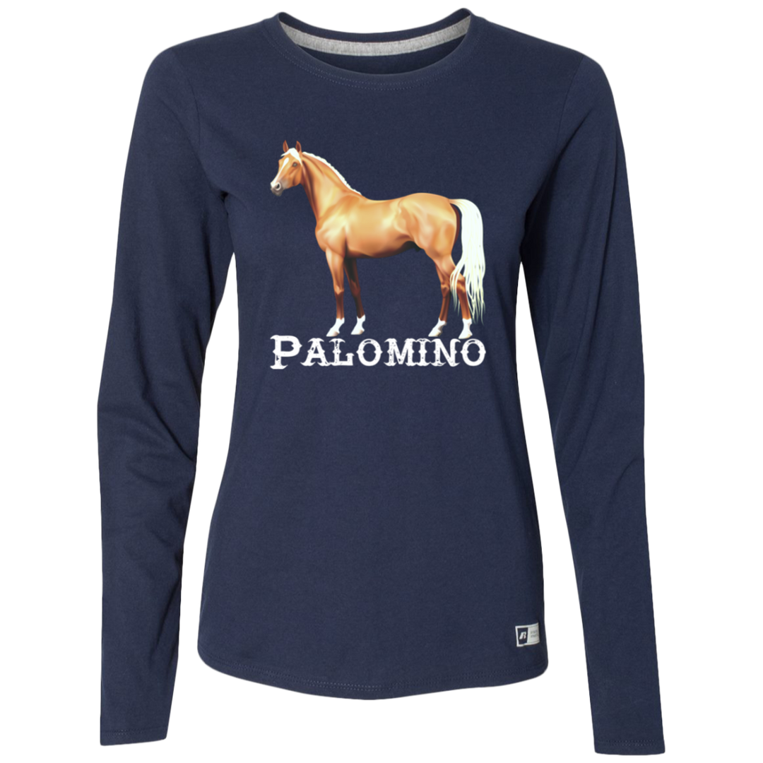 PALOMINO STYLE 1 (WHITE) 4HORSE 64LTTX Ladies’ Essential Dri-Power Long Sleeve Tee