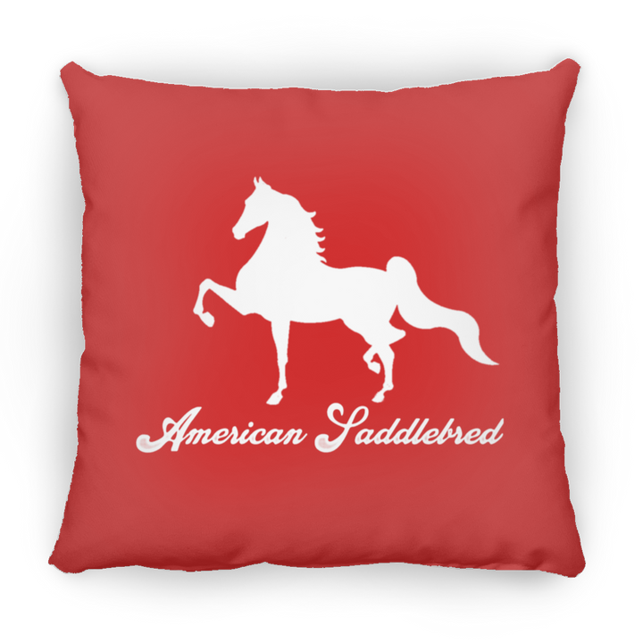 AMERICAN SADDLEBRED (DESIGN 1) WHITE 4HORSE PILLOWS THREE SIZES