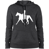 Missouri Fox Trotter LADY FINAL ART WHITE LST254 Ladies' Pullover Hooded Sweatshirt