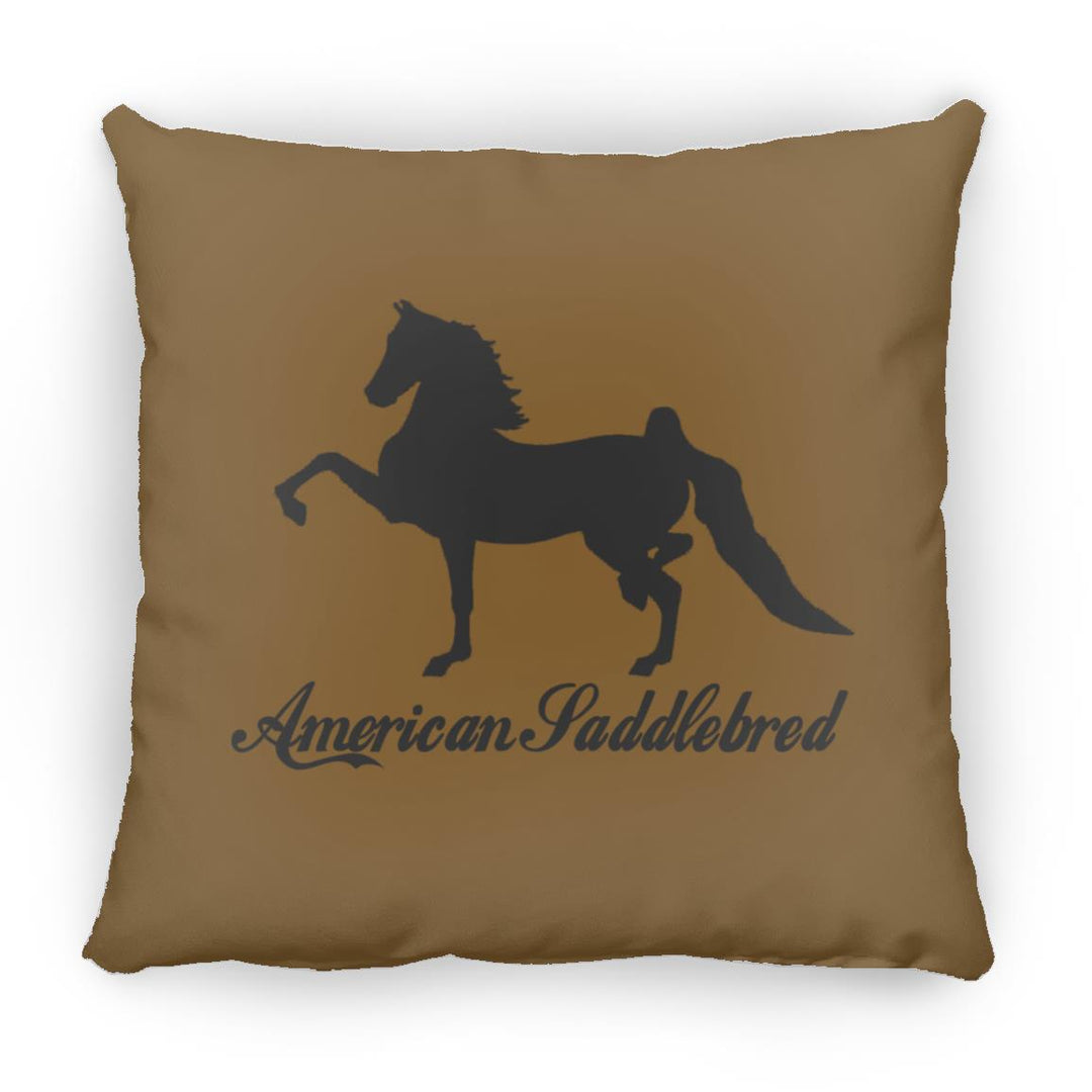 American Saddlebred 2 (black) ZP14 Small Square Pillow