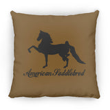 American Saddlebred 2 (black) ZP14 Small Square Pillow