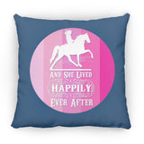 SHE LIVED HAPPILY TWH PLEASURE SHADES OF PINK ZP16 Medium Square Pillow