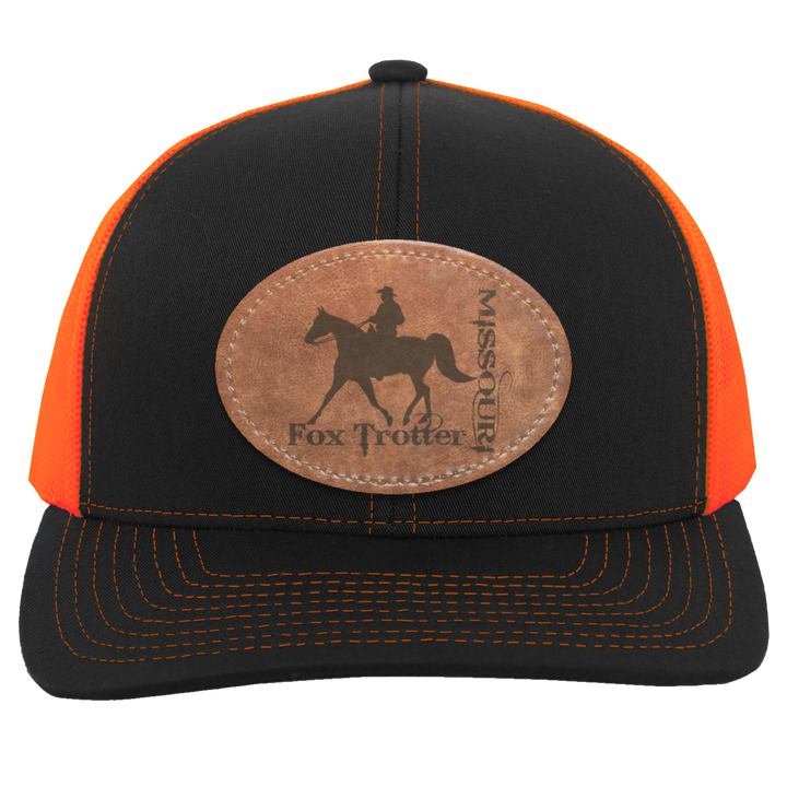 MISSOURI FOX TROTTER ON LEATHER 104C Trucker Snap Back - Patch