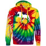 Tennessee Walking Horse (Pleasure) - Copy CD877 Unisex Tie-Dyed Pullover Hoodie