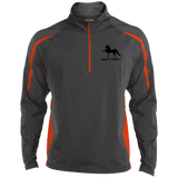 American Saddlebred 2 (black) ST851 Men/Women's Sport Wicking Colorblock 1/2 Zip