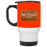 MY PONY NASHVILLE BRAND XP8400W White Travel Mug