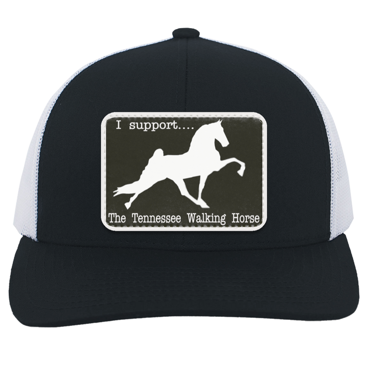I SUPPORT THE TWH -RECTANGLE 104C Trucker Snap Back - Patch