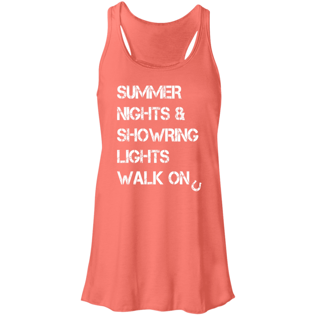 Summer Nights Showring Lights Walk On B8800 Flowy Racerback Tank