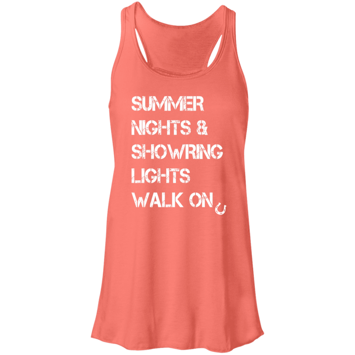 Summer Nights Showring Lights Walk On B8800 Flowy Racerback Tank