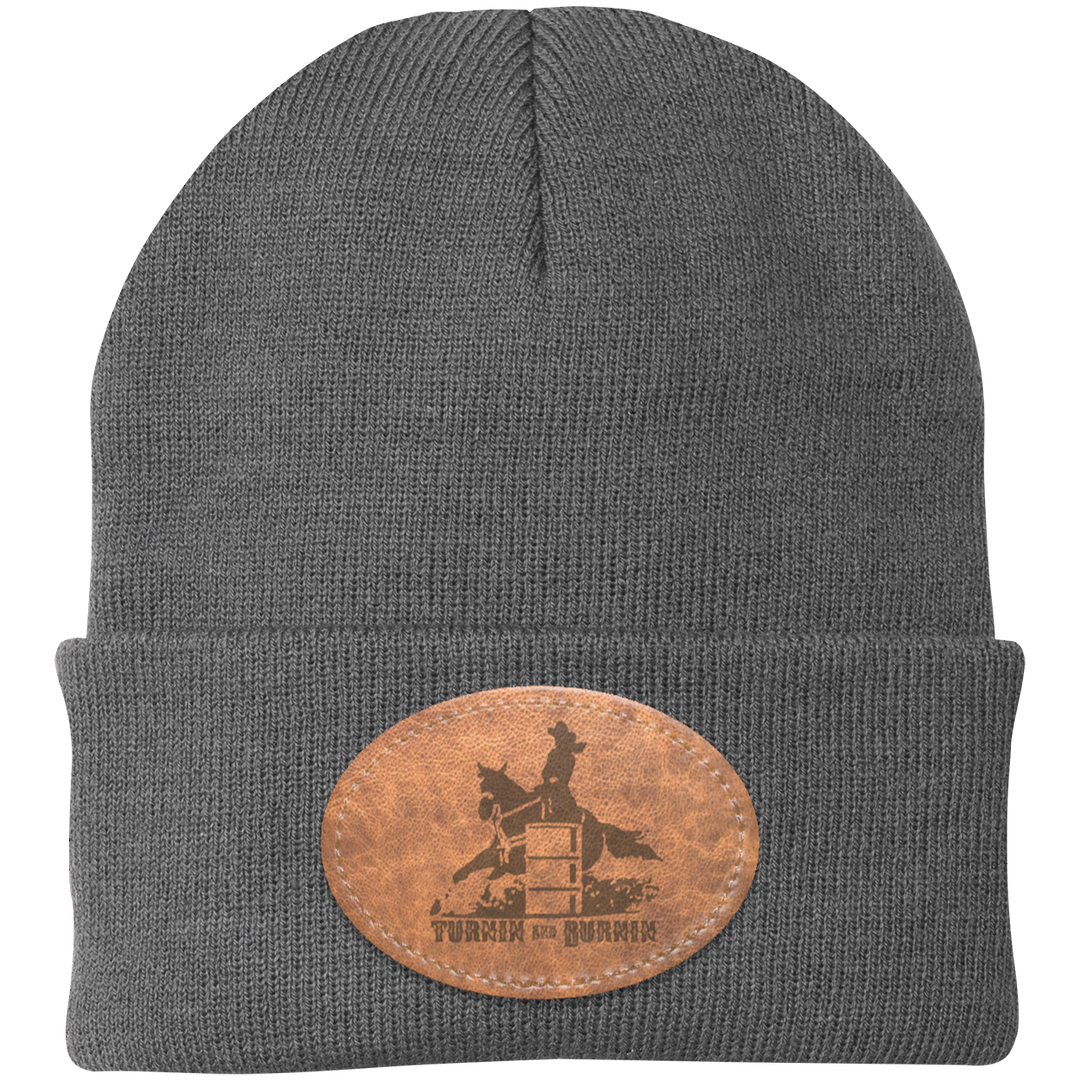 TURNIN AND BURNIN ON LEATHER CP90 Knit Cap - Patch