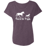 BORN TO WALK NL6760 Ladies' Triblend Dolman Sleeve