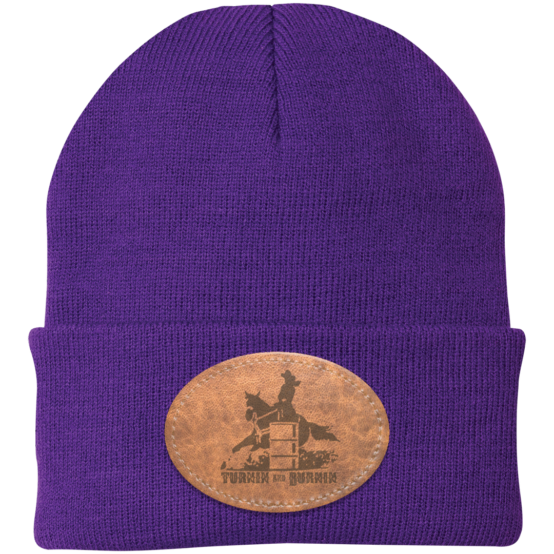 TURNIN AND BURNIN ON LEATHER CP90 Knit Cap - Patch