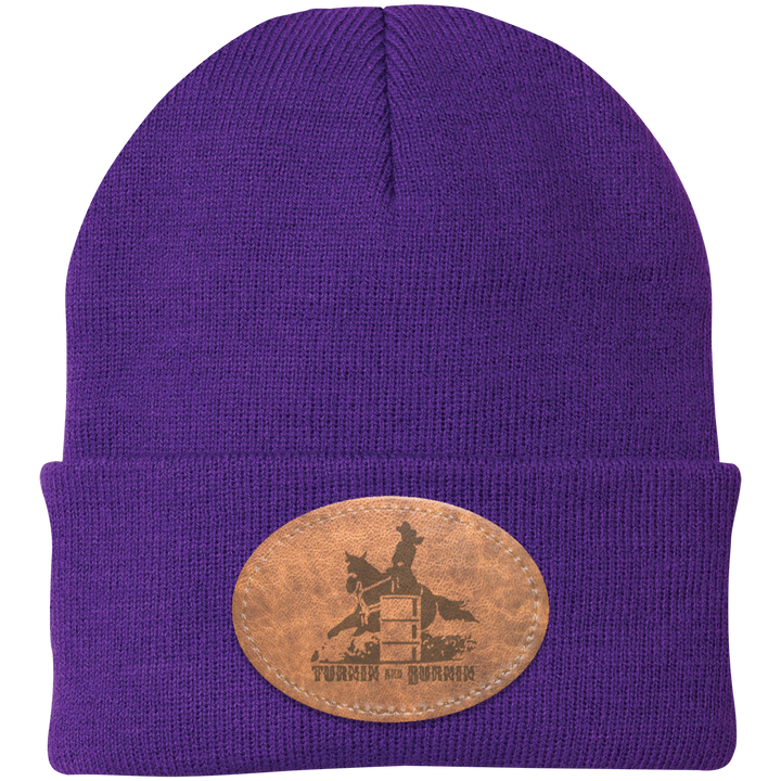 TURNIN AND BURNIN ON LEATHER CP90 Knit Cap - Patch