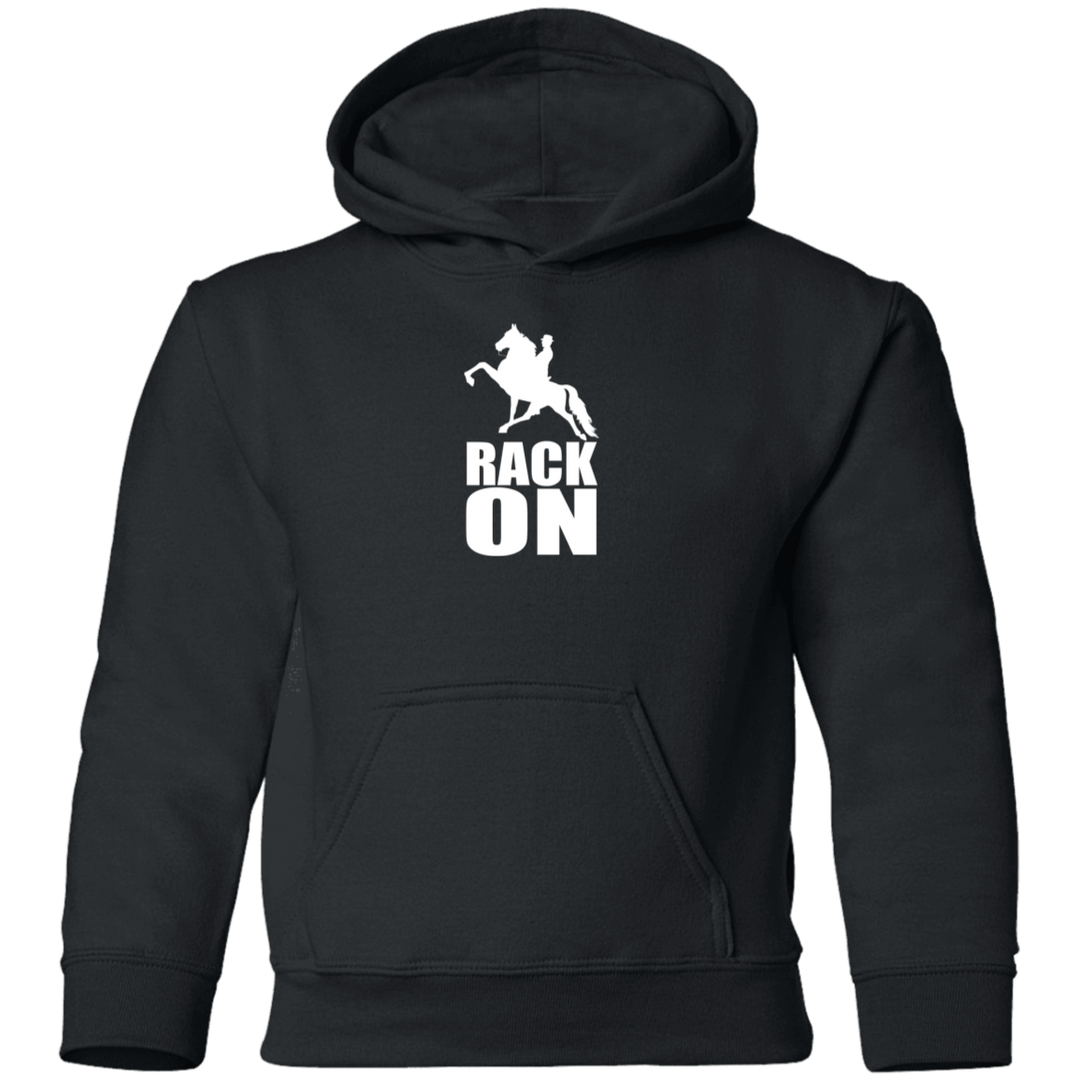 RACK ON RACKING (WHITE ART) G185B Youth Pullover Hoodie