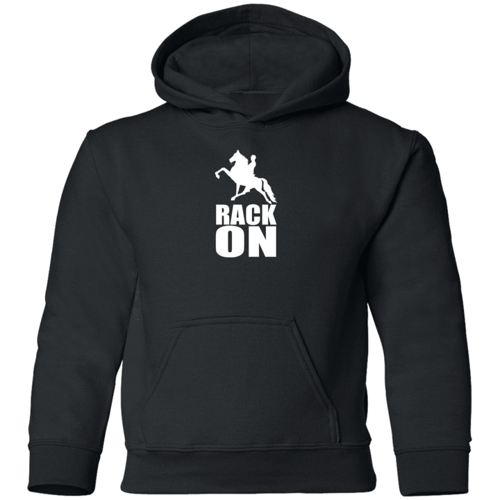 RACK ON RACKING (WHITE ART) G185B Youth Pullover Hoodie