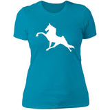 Tennessee Walking Horse Performance (WHITE) NL3900 Ladies' Boyfriend T-Shirt