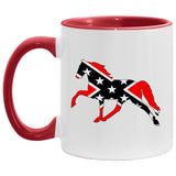 Rebel on the Rail Tennessee Walking Horse Pleasure AM11OZ 11 oz. Accent Mug