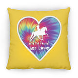 SHE FOUND HER LOVE TWH PLEASURE HEART ZP16 Medium Square Pillow