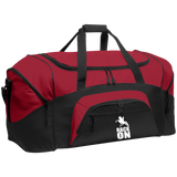 RACK ON RACKING (WHITE ART) BG99 Colorblock Sport Duffel