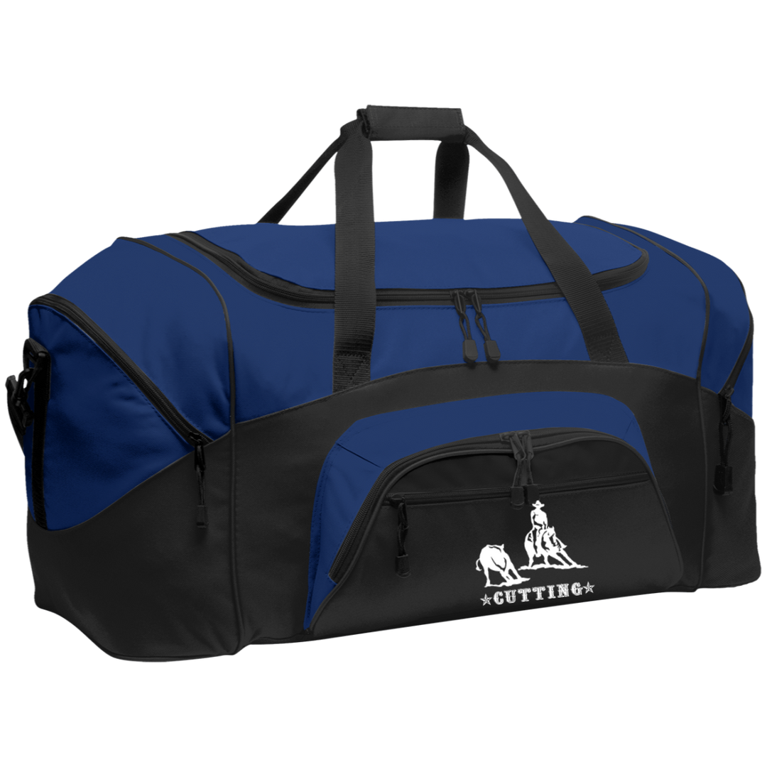 CUTTING STYLE 1 (white) 4HORSE BG99 Colorblock Sport Duffel