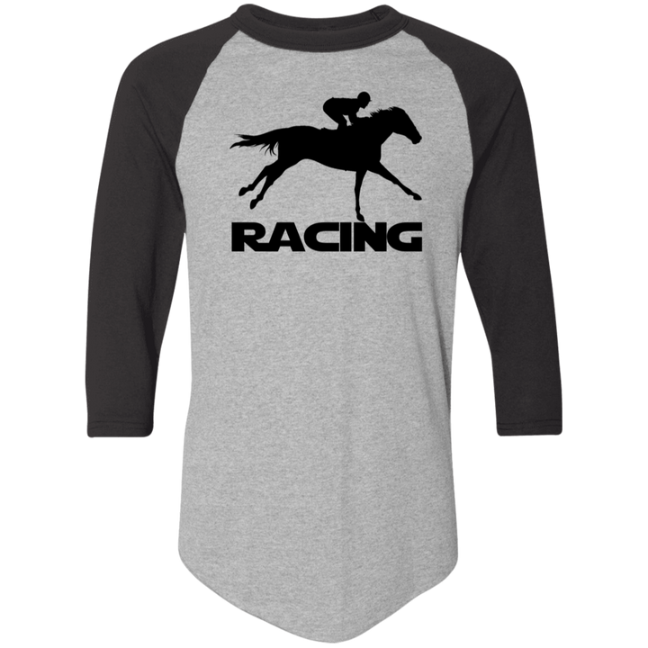 RACING (BLACK) 4HORSE 4420 Colorblock Raglan Jersey